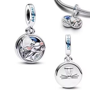 New 925 Sterling Silver Ratatouille Remy the Rat bracelet charm